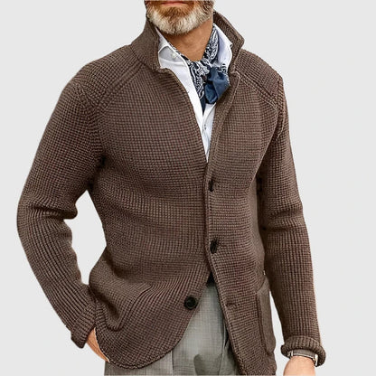 Cardigan Uomo Stile Retro Militare