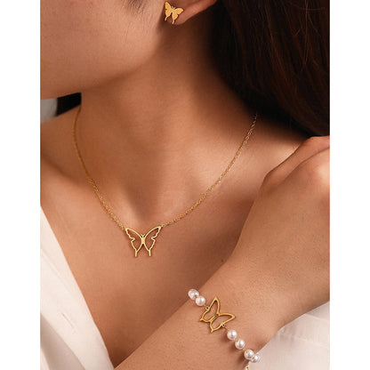 Set di gioielli a farfalla 3 pezzi