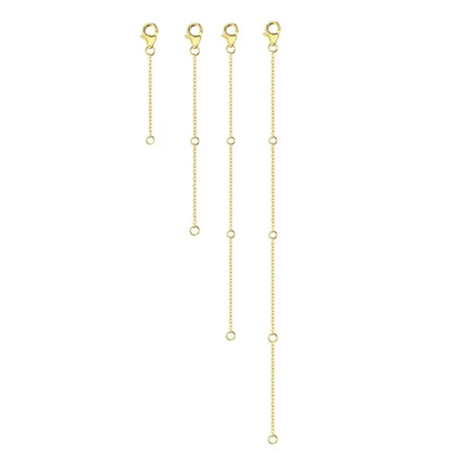 4 pezzi di prolunga per collana (2-8 pollici) (5-20 cm)