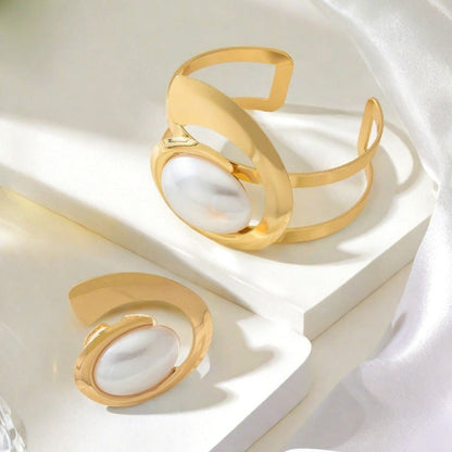 Set di 2 pezzi con perle