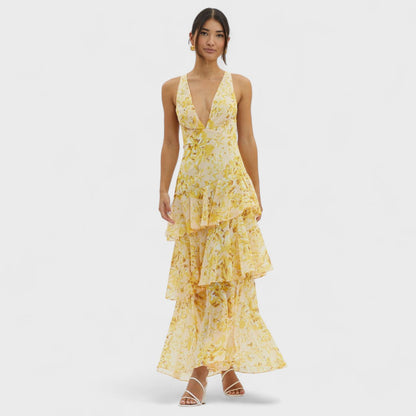 Faye - Fiore Turno Abito Midi 