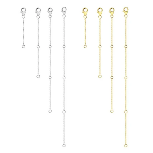 4 pezzi di prolunga per collana (2-8 pollici) (5-20 cm)