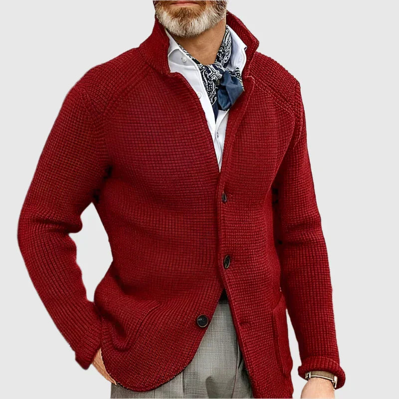 Cardigan Uomo Stile Retro Militare