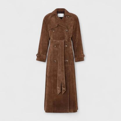 Veronika - Elegante trench con collo alto