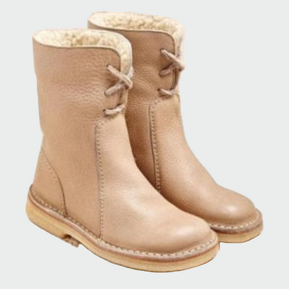 Scarpe da uomo in pelle impermeabile con rivestimento in lana