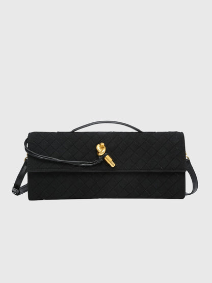 Ciliegia | Pochette in Camoscio Intrecciato di Lusso