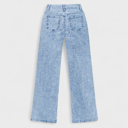 Mara - Jeans dritti larghi a gamba larga da donna 