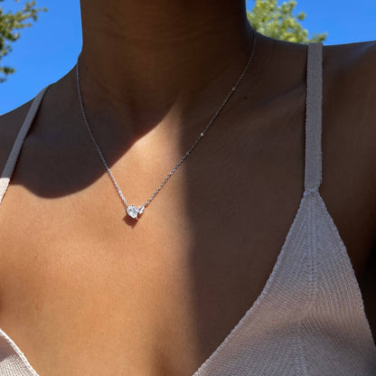 Double Pear Drop Necklace