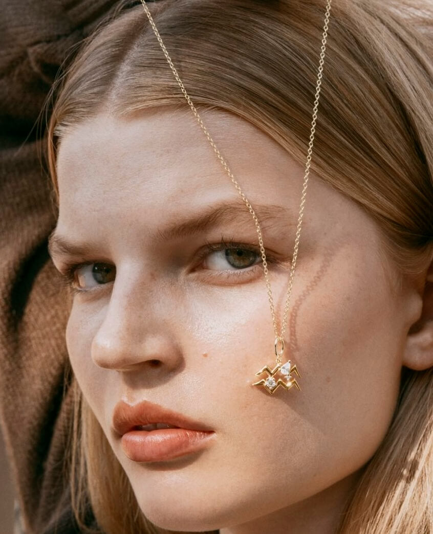 Aquarius Zodiac Necklace