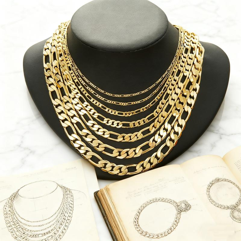 Collana con catena Figaro