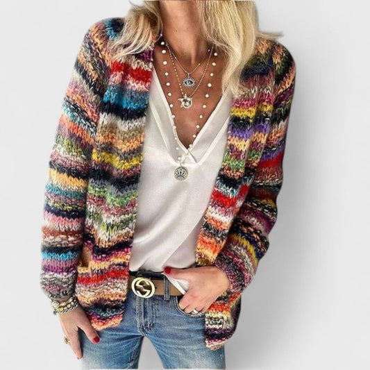 Catherine - Cardigan Accogliente multicolore 