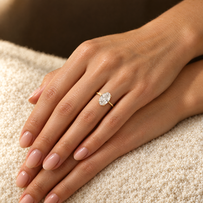 Classic Oval Solitaire ring