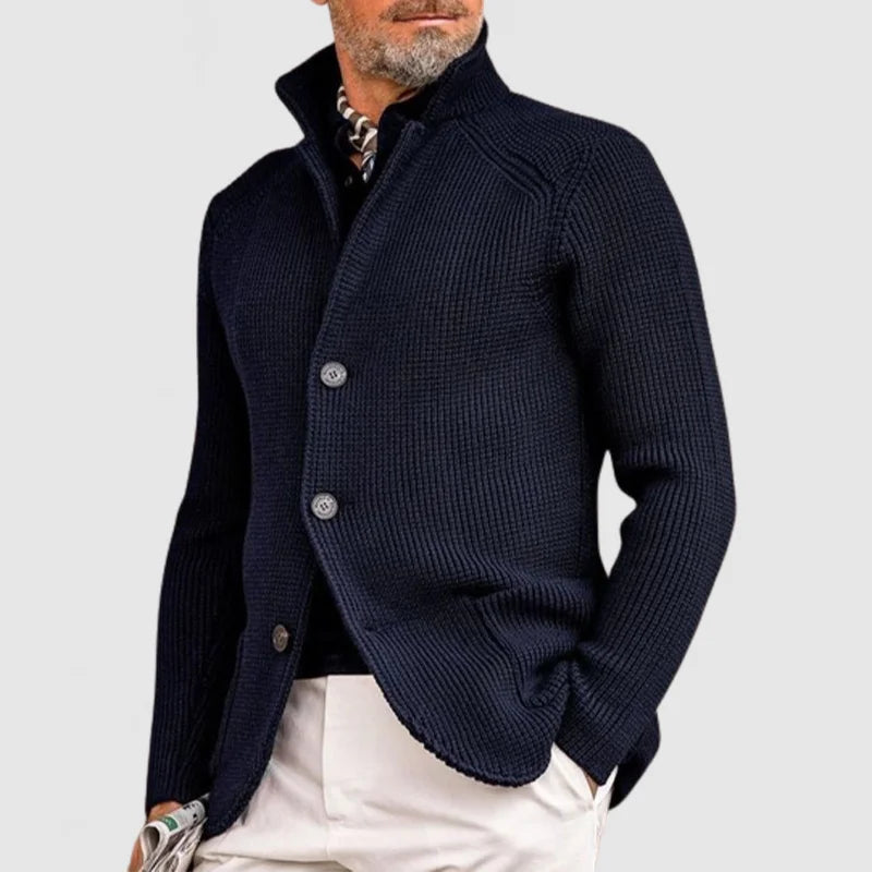 Cardigan Uomo Stile Retro Militare