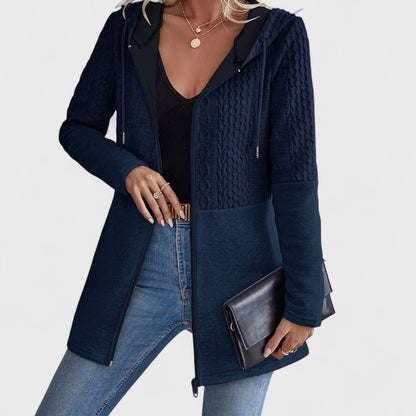 Valentino - Cardigan Grigio con Cappuccio Elegante da Donna