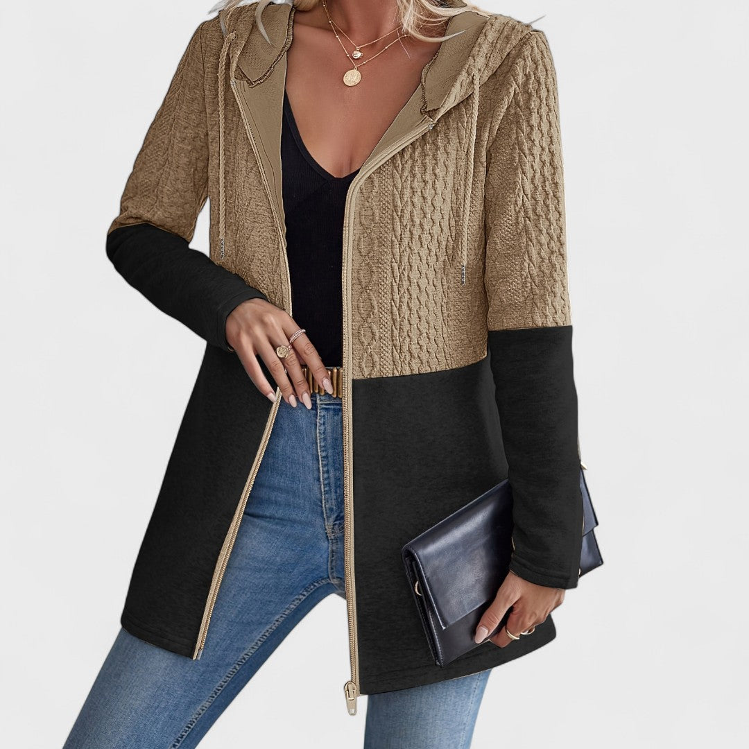 Valentino - Cardigan Grigio con Cappuccio Elegante da Donna