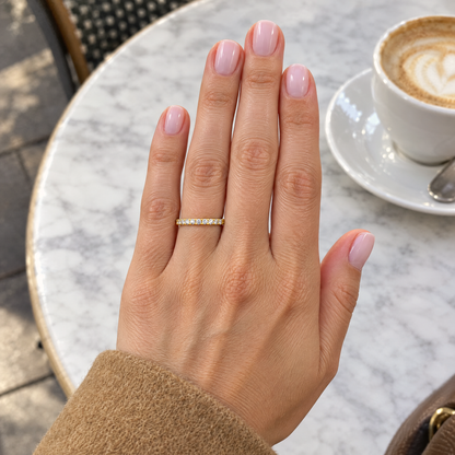 Slim Pavé Band ring