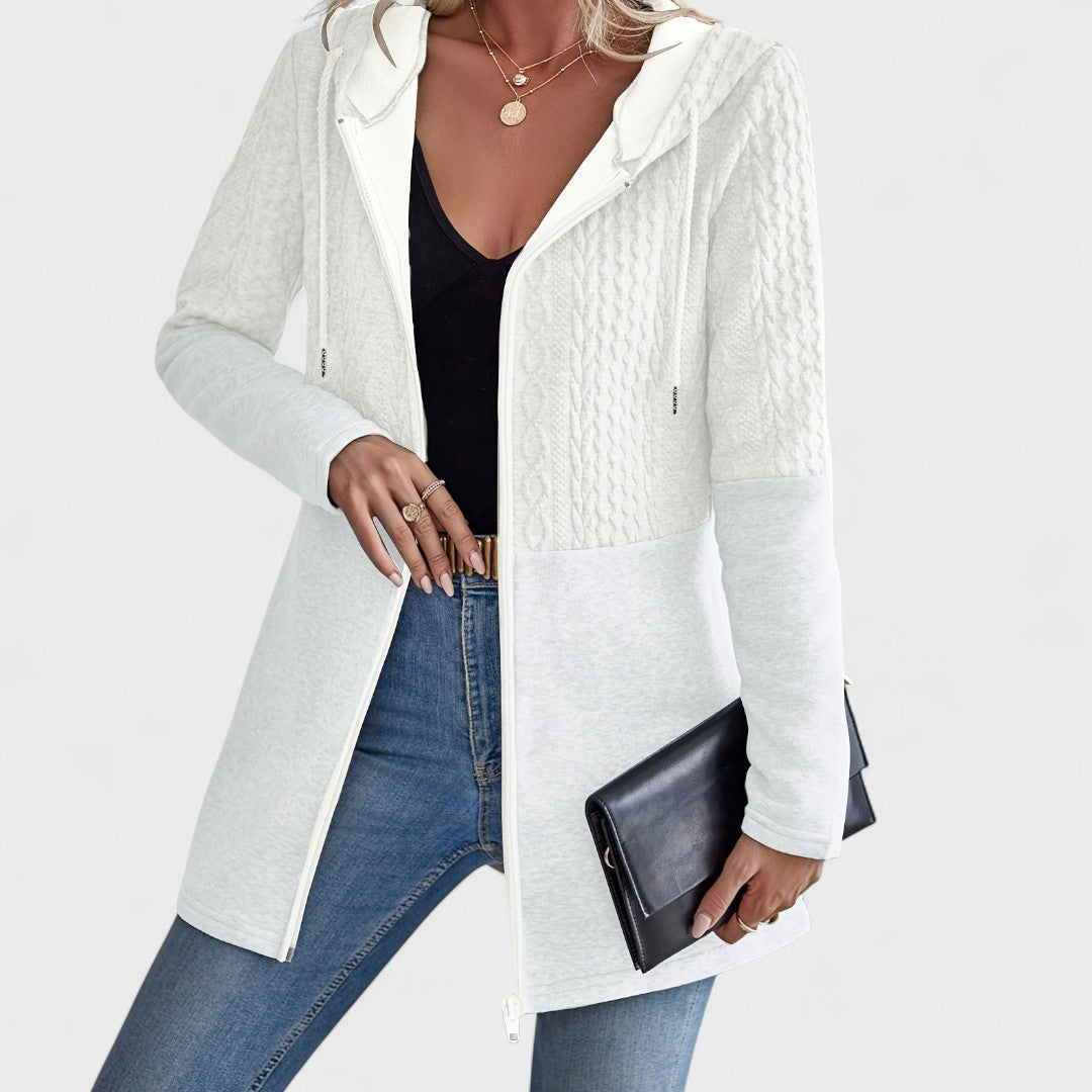 Valentino - Cardigan Grigio con Cappuccio Elegante da Donna