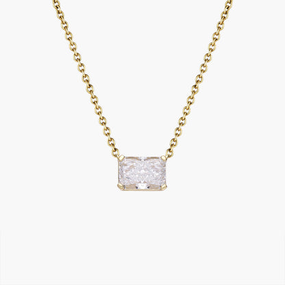 East-West Radiant Pendant Necklace