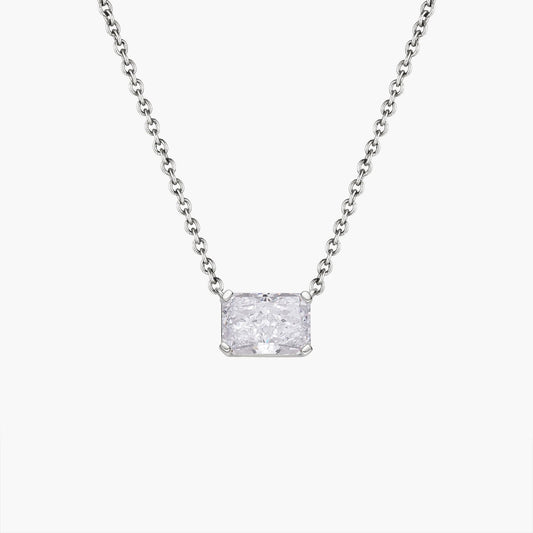East-West Radiant Pendant Necklace
