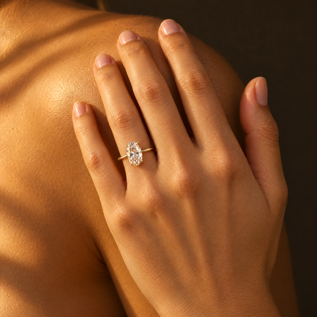 Classic Oval Solitaire ring