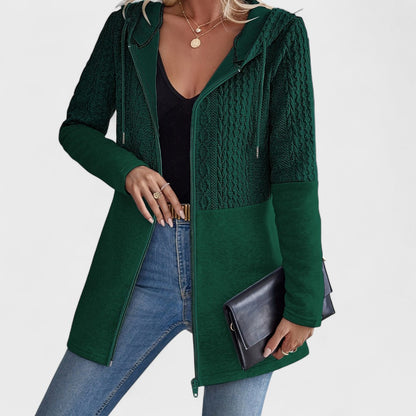 Valentino - Cardigan Grigio con Cappuccio Elegante da Donna