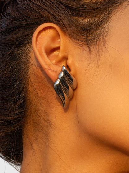 Aitana | Orecchini a Tre Strati a Forma di Ala