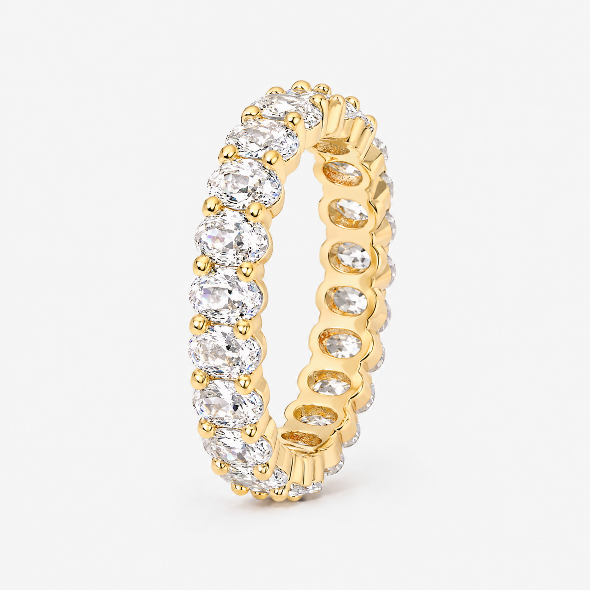 Model wearing the Oval Eternity Band Ring