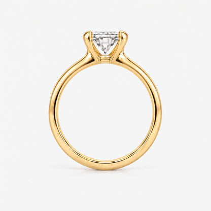 Pear Solitaire ring