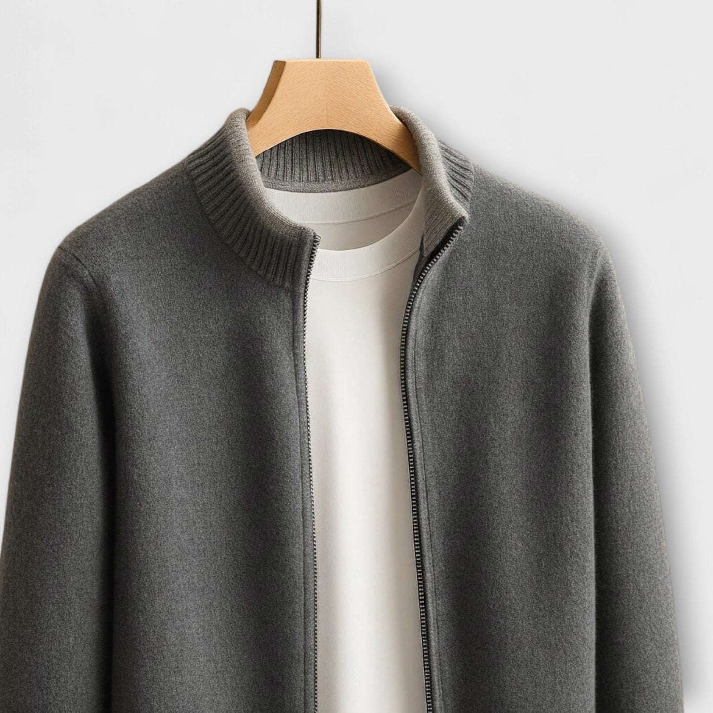 Giacca in maglia con zip