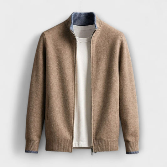 Giacca in maglia con zip