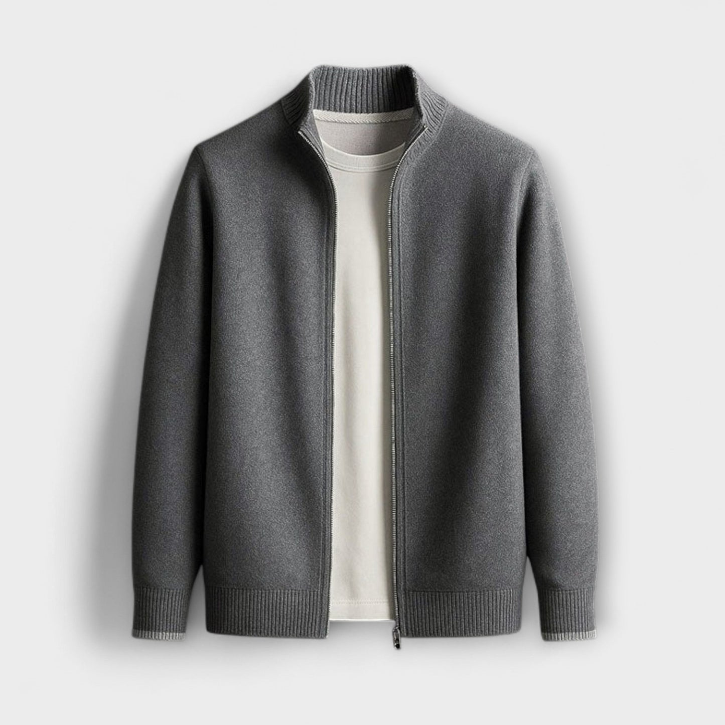 Giacca in maglia con zip