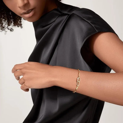 Bracciale a cerchio con maglie regolabili