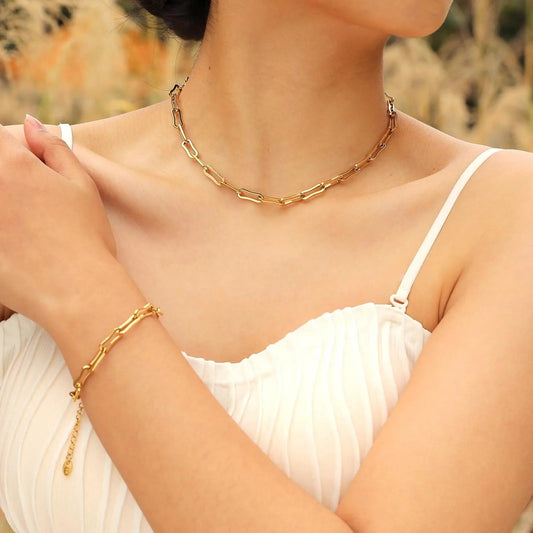 Bracciale a maglie a graffetta