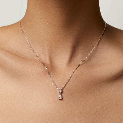 Round & Pear Drop Necklace