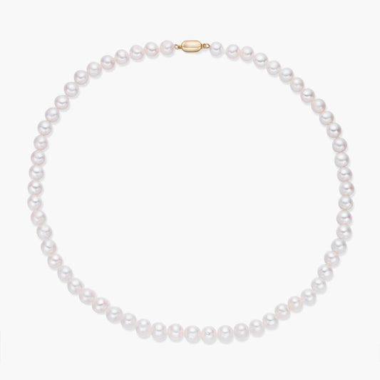 Round Pearl Necklace