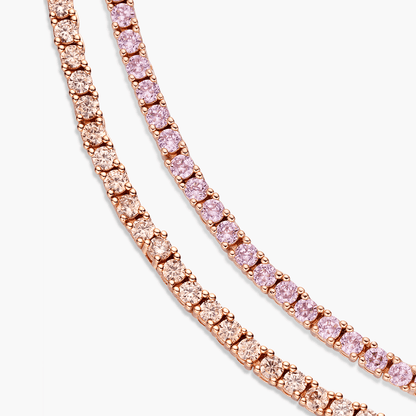 Coloured Tennis Necklace (2.5 mm)