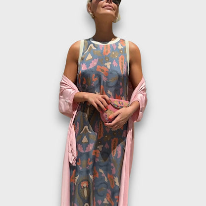 Elveria – Maxi abito con cardigan