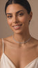 Model wearing the Crystal Line Choker
