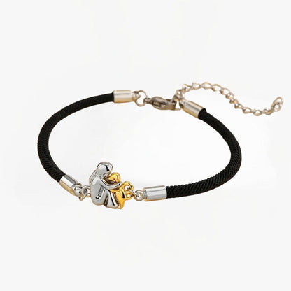Elisa - Bracciale con cordino e icona bastone 